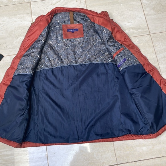 Alan Flusser Burnt Orange,Polyester Puff Vest - Picture 5 of 9